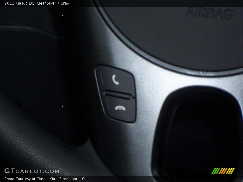 Clear Silver / Gray 2011 Kia Rio LX
