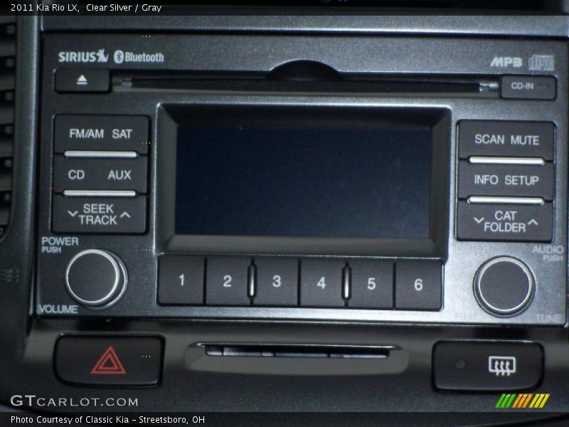 Clear Silver / Gray 2011 Kia Rio LX