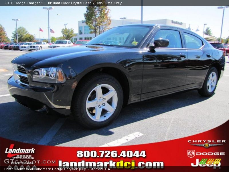 Brilliant Black Crystal Pearl / Dark Slate Gray 2010 Dodge Charger SE