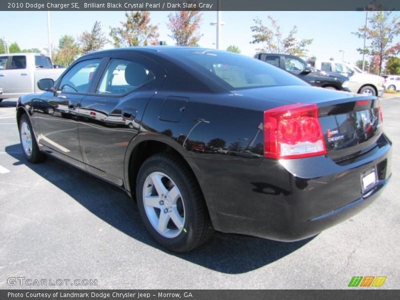 Brilliant Black Crystal Pearl / Dark Slate Gray 2010 Dodge Charger SE