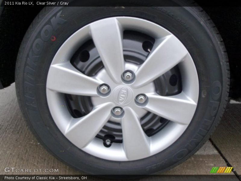 Clear Silver / Gray 2011 Kia Rio LX