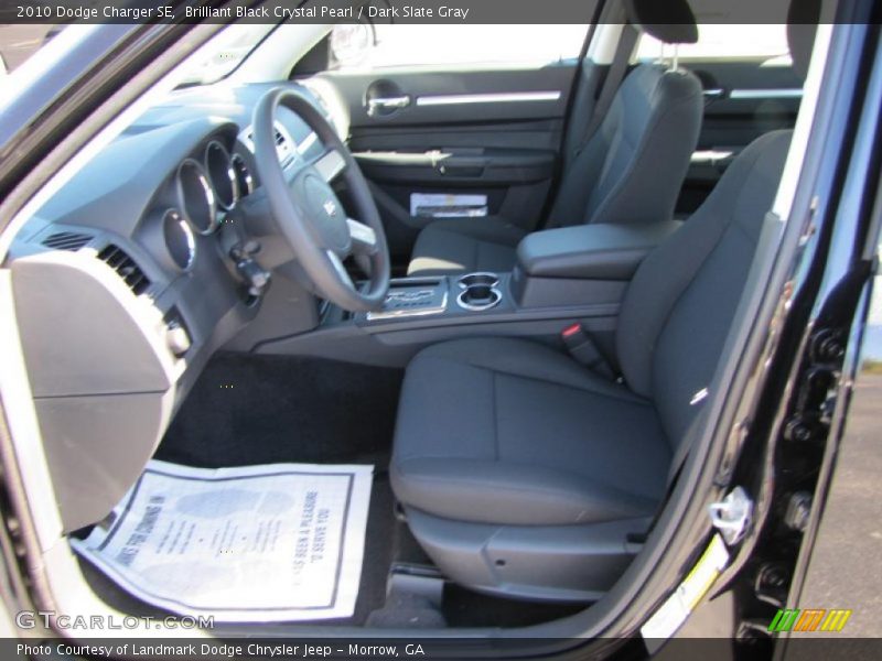 Brilliant Black Crystal Pearl / Dark Slate Gray 2010 Dodge Charger SE