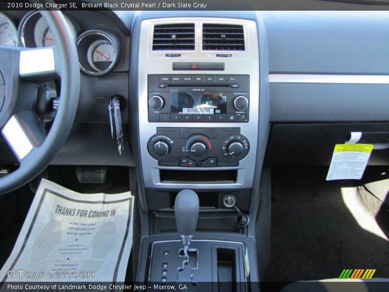 Brilliant Black Crystal Pearl / Dark Slate Gray 2010 Dodge Charger SE