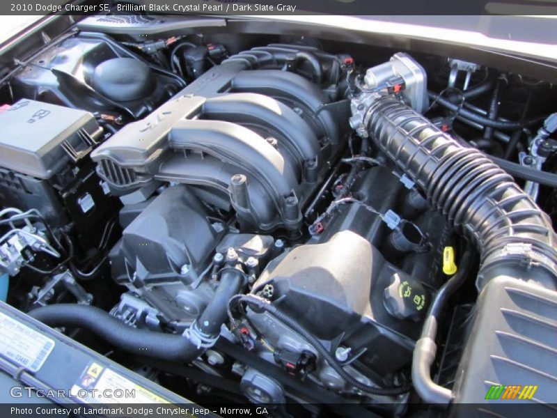 Brilliant Black Crystal Pearl / Dark Slate Gray 2010 Dodge Charger SE