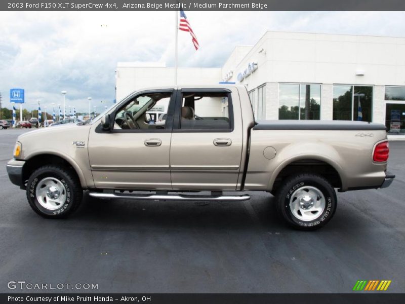Arizona Beige Metallic / Medium Parchment Beige 2003 Ford F150 XLT SuperCrew 4x4