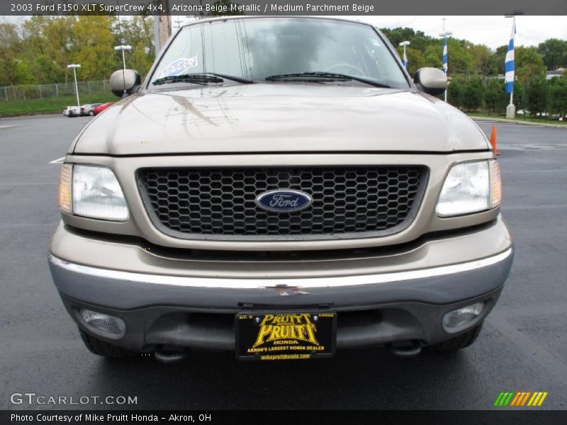 Arizona Beige Metallic / Medium Parchment Beige 2003 Ford F150 XLT SuperCrew 4x4