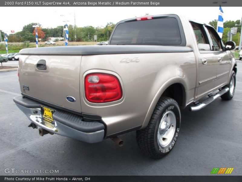 Arizona Beige Metallic / Medium Parchment Beige 2003 Ford F150 XLT SuperCrew 4x4
