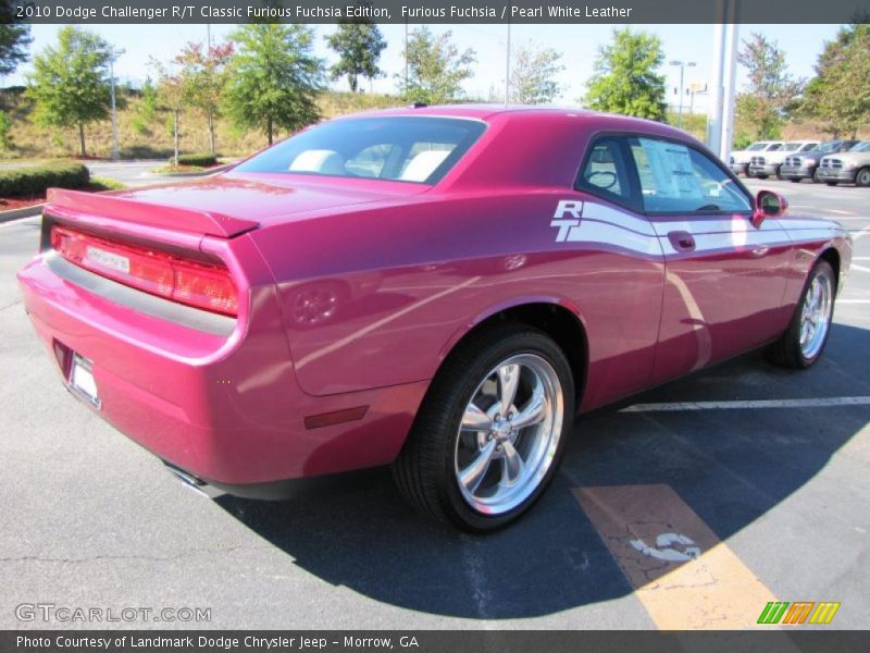 Furious Fuchsia / Pearl White Leather 2010 Dodge Challenger R/T Classic Furious Fuchsia Edition