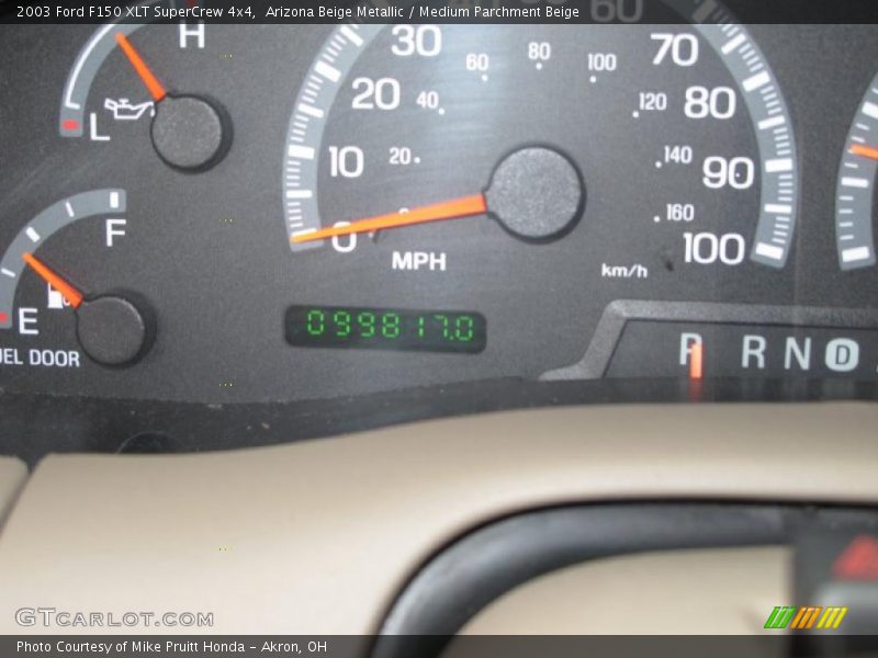 Arizona Beige Metallic / Medium Parchment Beige 2003 Ford F150 XLT SuperCrew 4x4