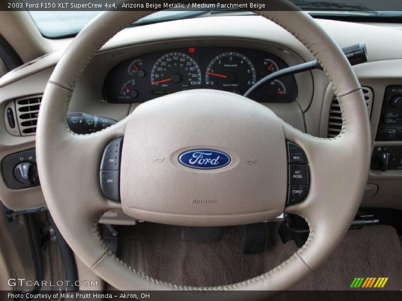 Arizona Beige Metallic / Medium Parchment Beige 2003 Ford F150 XLT SuperCrew 4x4