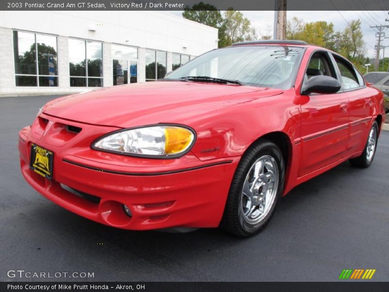 Victory Red / Dark Pewter 2003 Pontiac Grand Am GT Sedan