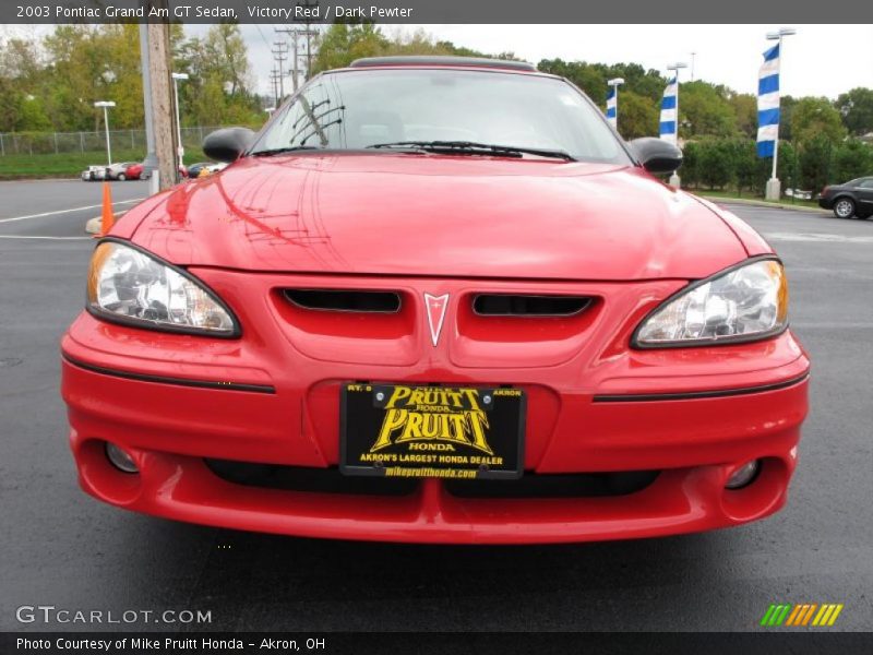 Victory Red / Dark Pewter 2003 Pontiac Grand Am GT Sedan