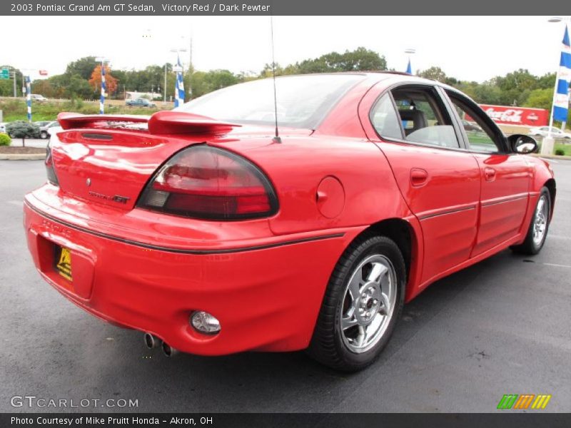 Victory Red / Dark Pewter 2003 Pontiac Grand Am GT Sedan