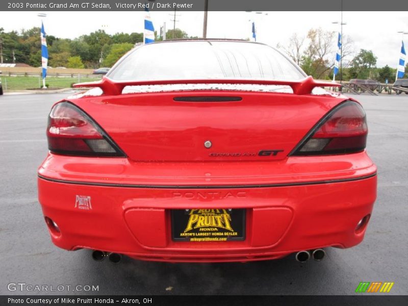Victory Red / Dark Pewter 2003 Pontiac Grand Am GT Sedan