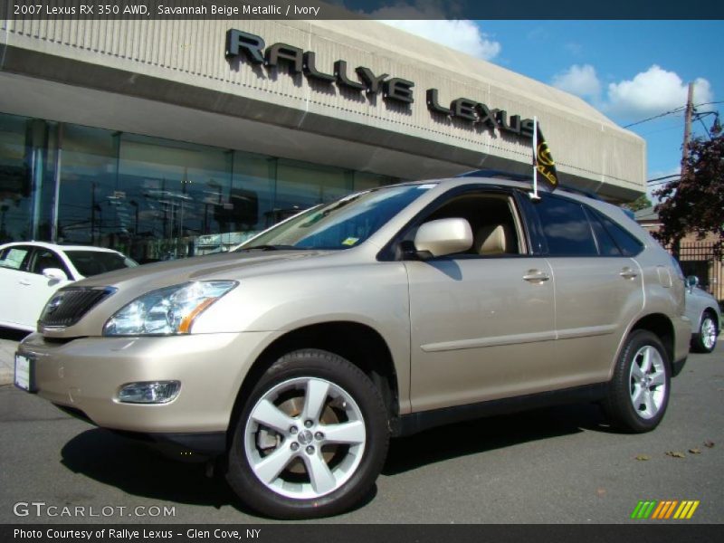 Savannah Beige Metallic / Ivory 2007 Lexus RX 350 AWD