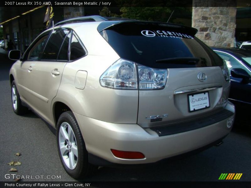 Savannah Beige Metallic / Ivory 2007 Lexus RX 350 AWD