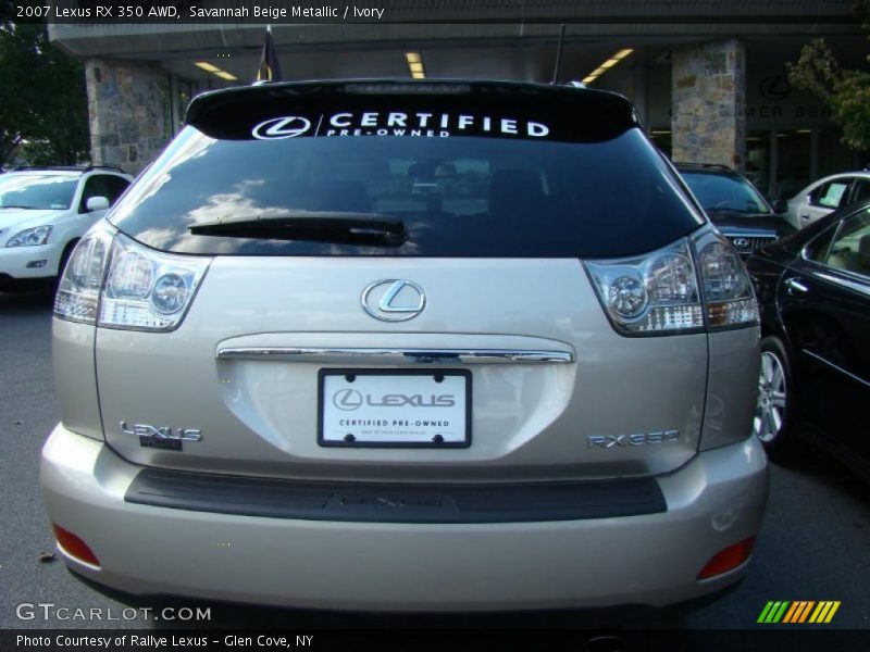 Savannah Beige Metallic / Ivory 2007 Lexus RX 350 AWD