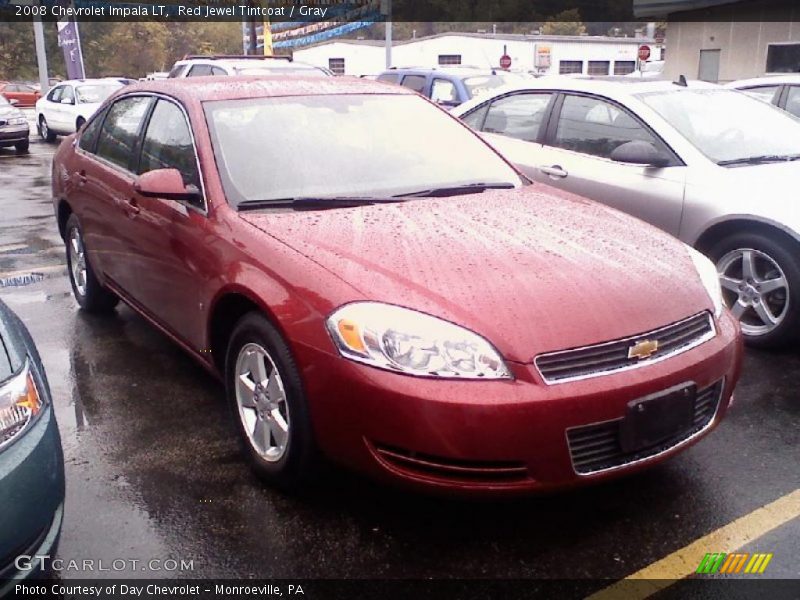 Red Jewel Tintcoat / Gray 2008 Chevrolet Impala LT