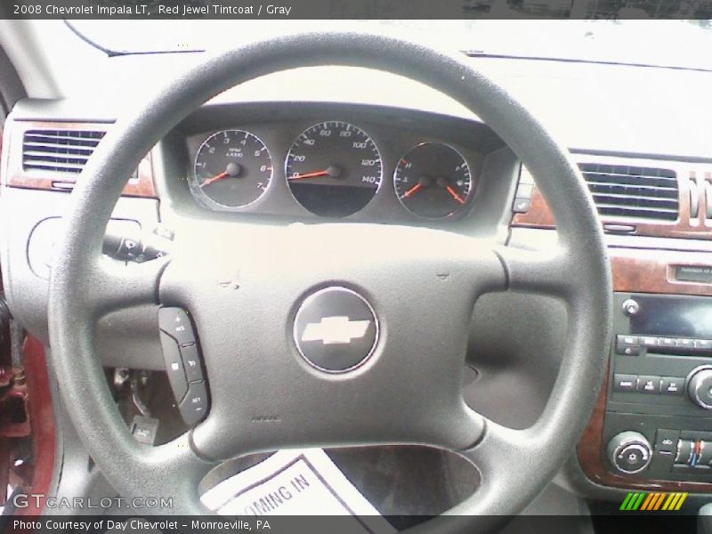 Red Jewel Tintcoat / Gray 2008 Chevrolet Impala LT