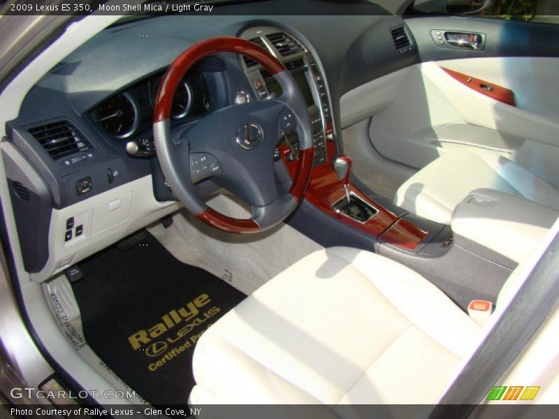 Moon Shell Mica / Light Gray 2009 Lexus ES 350