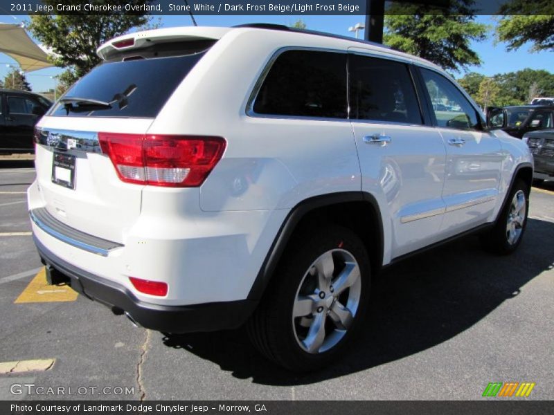 Stone White / Dark Frost Beige/Light Frost Beige 2011 Jeep Grand Cherokee Overland