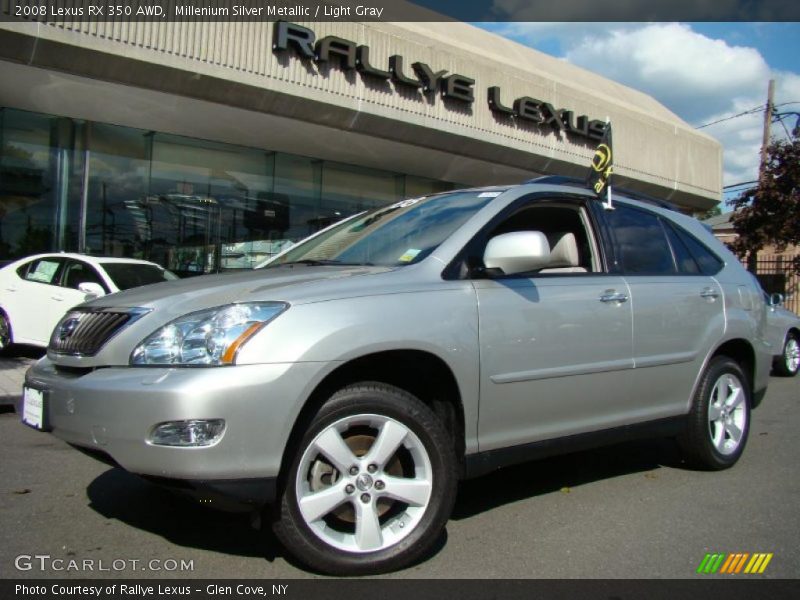 Millenium Silver Metallic / Light Gray 2008 Lexus RX 350 AWD
