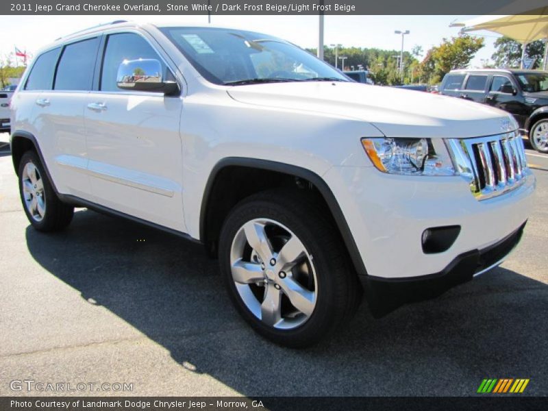 Stone White / Dark Frost Beige/Light Frost Beige 2011 Jeep Grand Cherokee Overland