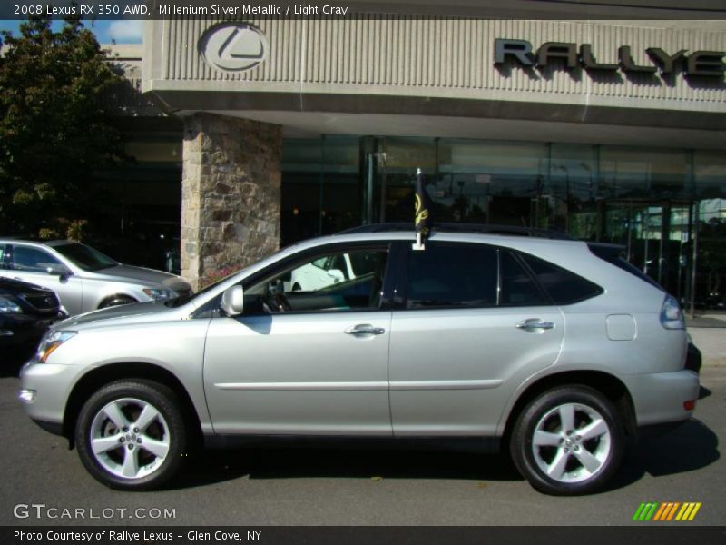 Millenium Silver Metallic / Light Gray 2008 Lexus RX 350 AWD