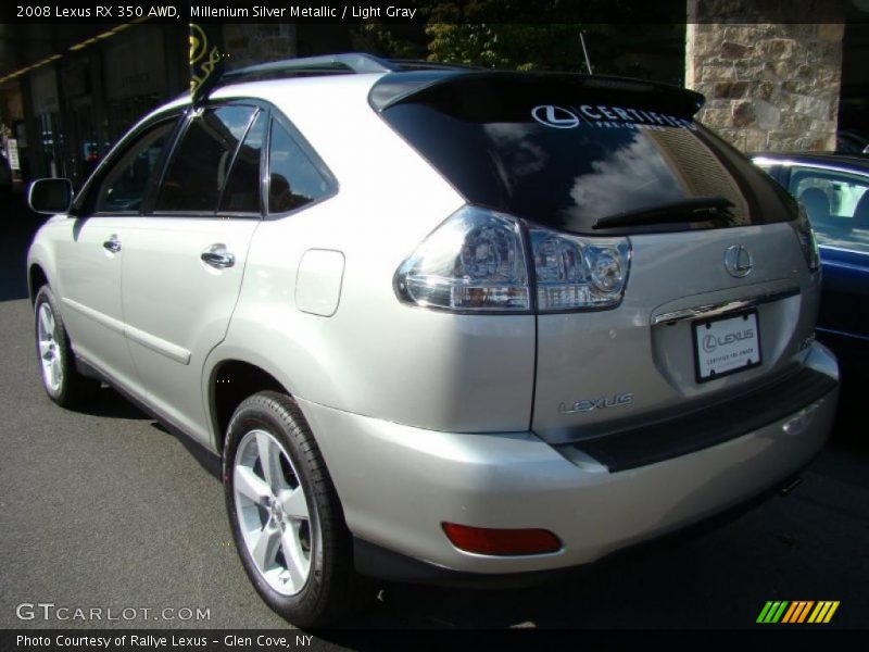 Millenium Silver Metallic / Light Gray 2008 Lexus RX 350 AWD