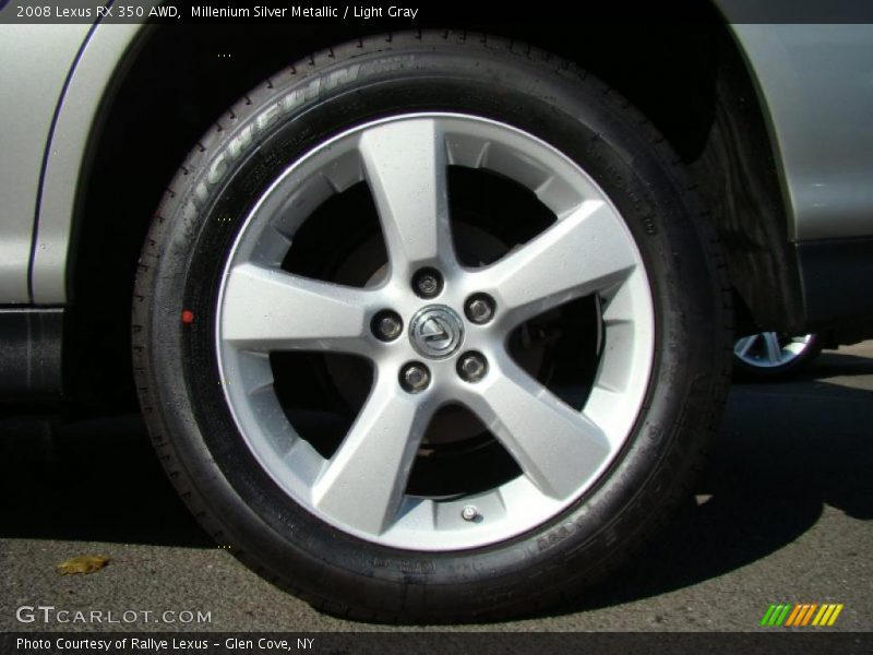 Millenium Silver Metallic / Light Gray 2008 Lexus RX 350 AWD