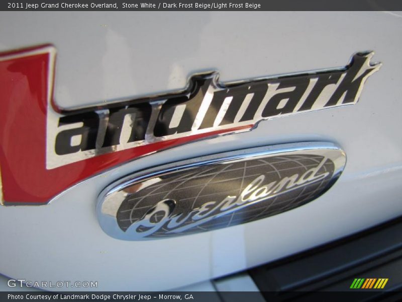 Stone White / Dark Frost Beige/Light Frost Beige 2011 Jeep Grand Cherokee Overland