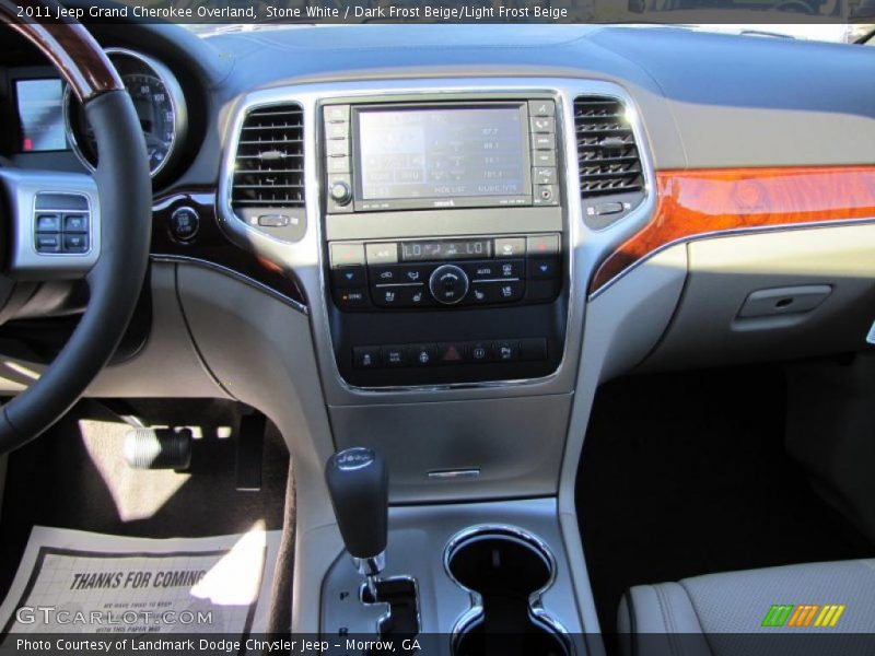 Stone White / Dark Frost Beige/Light Frost Beige 2011 Jeep Grand Cherokee Overland