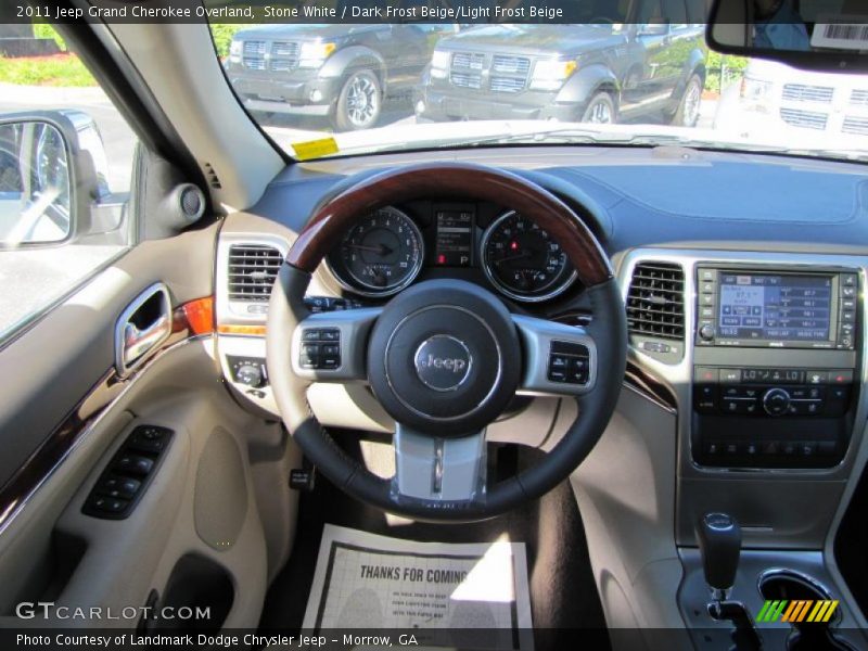 Stone White / Dark Frost Beige/Light Frost Beige 2011 Jeep Grand Cherokee Overland