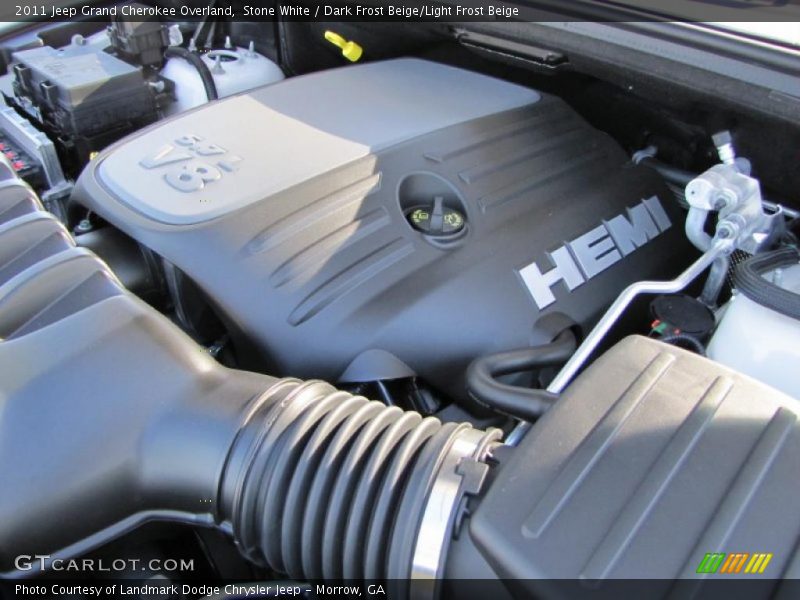 Stone White / Dark Frost Beige/Light Frost Beige 2011 Jeep Grand Cherokee Overland