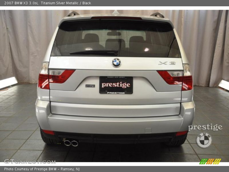 Titanium Silver Metallic / Black 2007 BMW X3 3.0si