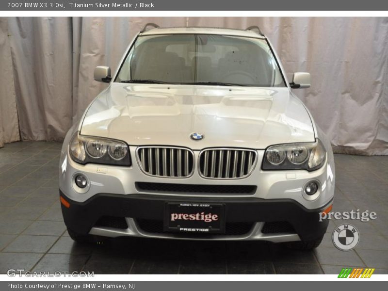 Titanium Silver Metallic / Black 2007 BMW X3 3.0si
