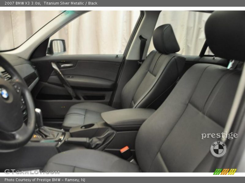Titanium Silver Metallic / Black 2007 BMW X3 3.0si