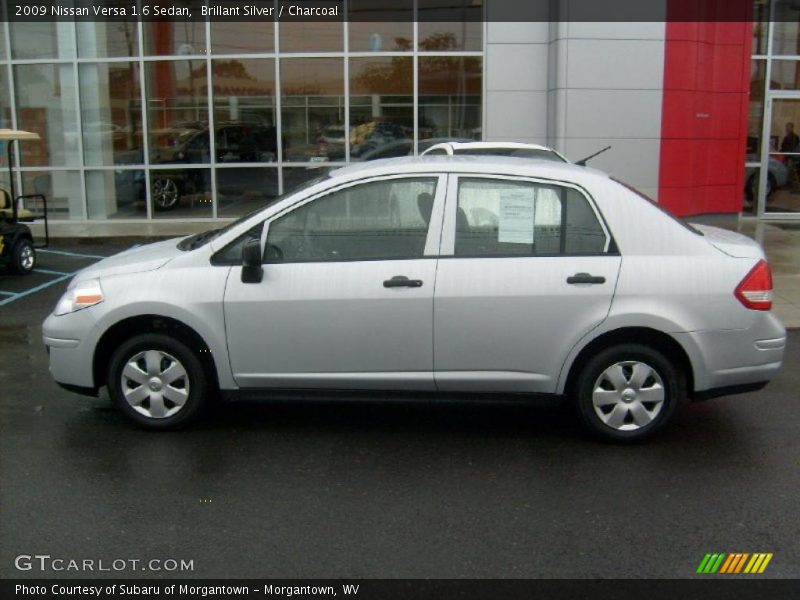Brillant Silver / Charcoal 2009 Nissan Versa 1.6 Sedan