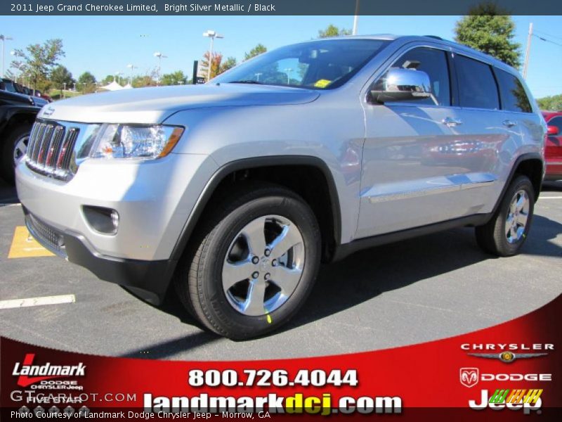 Bright Silver Metallic / Black 2011 Jeep Grand Cherokee Limited