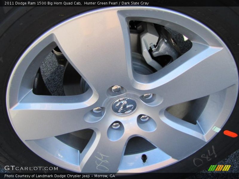 Hunter Green Pearl / Dark Slate Gray 2011 Dodge Ram 1500 Big Horn Quad Cab