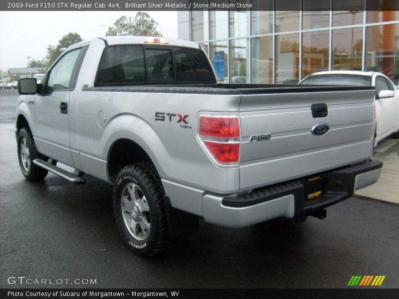 Brilliant Silver Metallic / Stone/Medium Stone 2009 Ford F150 STX Regular Cab 4x4