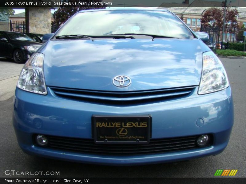 Seaside Blue Pearl / Ivory/Brown 2005 Toyota Prius Hybrid