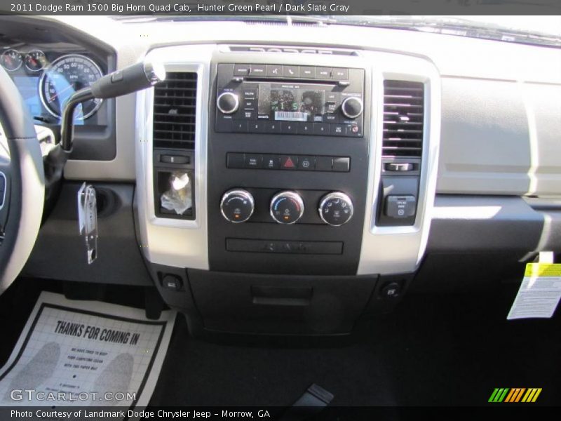 Hunter Green Pearl / Dark Slate Gray 2011 Dodge Ram 1500 Big Horn Quad Cab