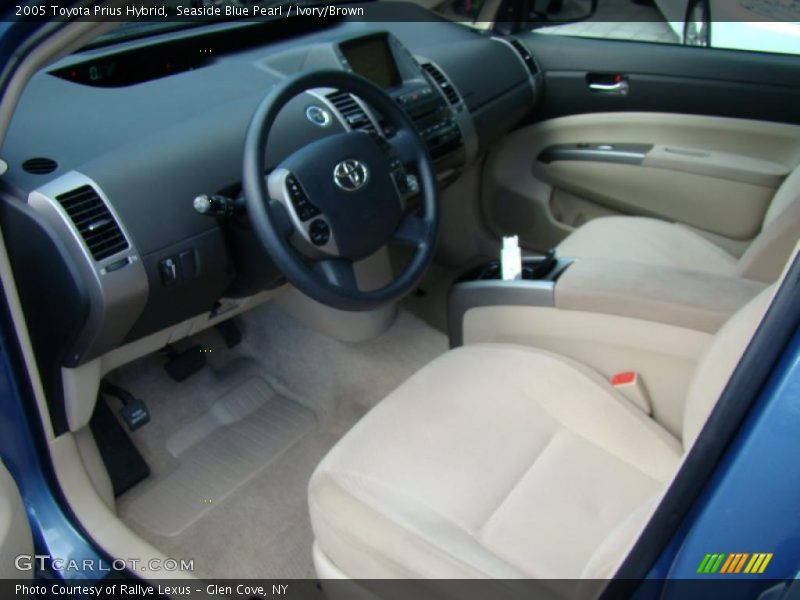 Seaside Blue Pearl / Ivory/Brown 2005 Toyota Prius Hybrid