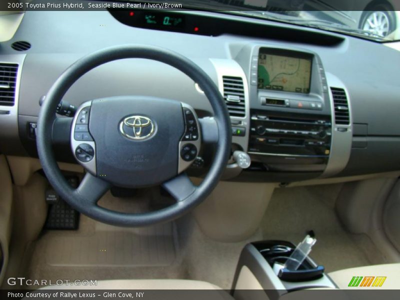 Seaside Blue Pearl / Ivory/Brown 2005 Toyota Prius Hybrid