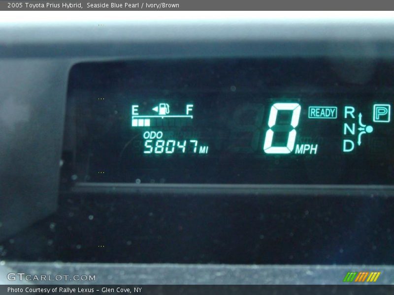 Seaside Blue Pearl / Ivory/Brown 2005 Toyota Prius Hybrid
