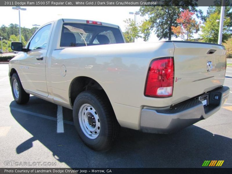 White Gold / Dark Slate Gray/Medium Graystone 2011 Dodge Ram 1500 ST Regular Cab