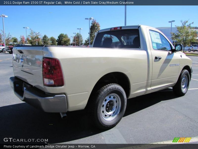 White Gold / Dark Slate Gray/Medium Graystone 2011 Dodge Ram 1500 ST Regular Cab