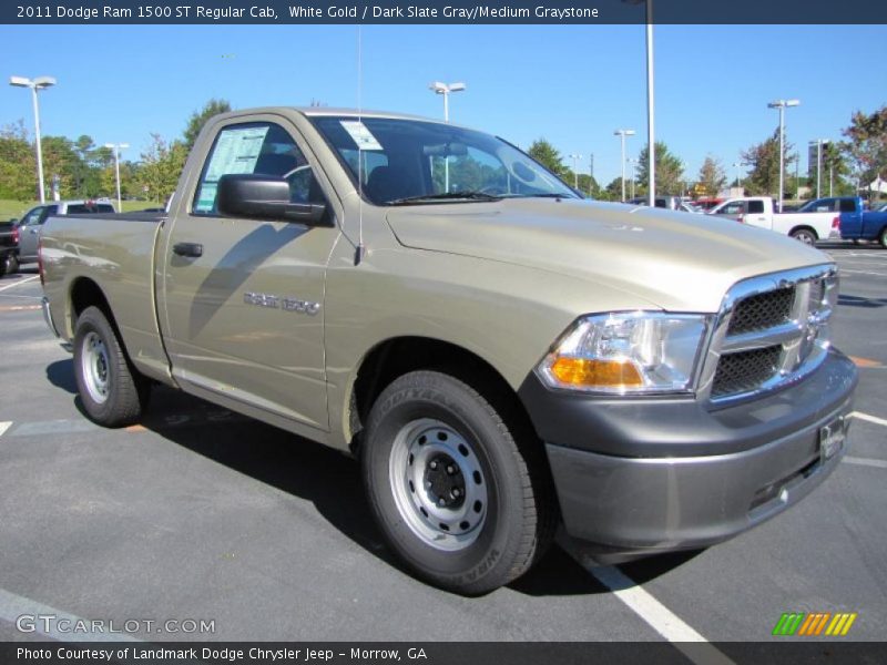 White Gold / Dark Slate Gray/Medium Graystone 2011 Dodge Ram 1500 ST Regular Cab