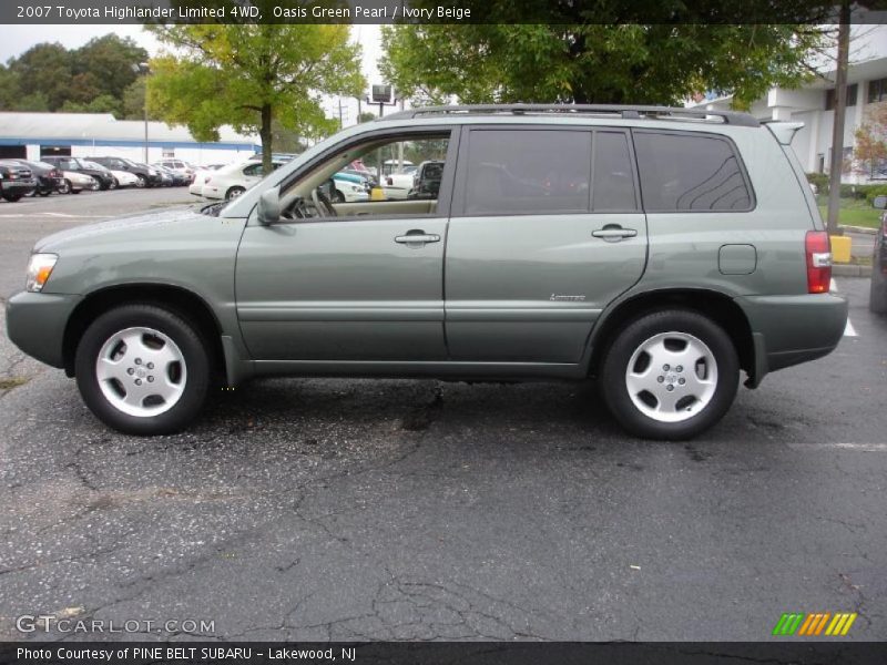 Oasis Green Pearl / Ivory Beige 2007 Toyota Highlander Limited 4WD